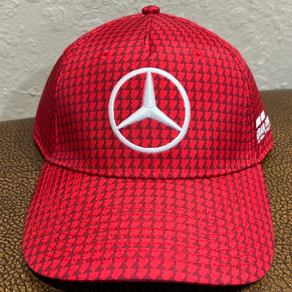 Brand New Mercedes Benz AMG Petronas F1 Driver Lewis Hamilton #44 Red Racing Cap